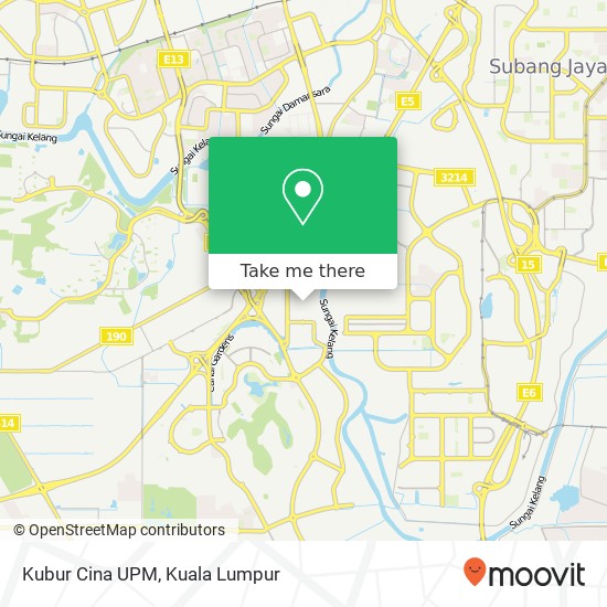 Kubur Cina UPM map