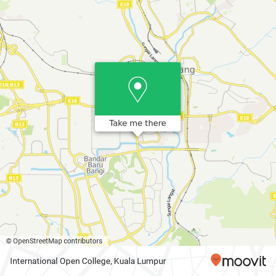 International Open College map