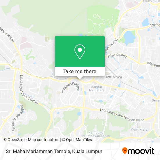 Sri Maha Mariamman Temple map