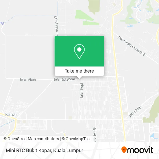 Mini RTC Bukit Kapar map