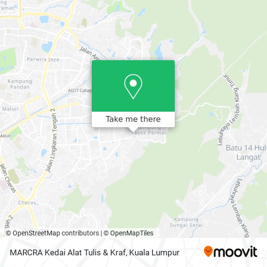 MARCRA Kedai Alat Tulis & Kraf map