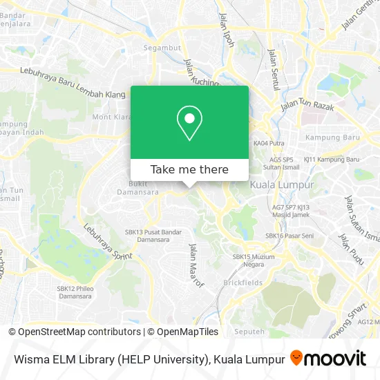 Wisma ELM Library (HELP University) map