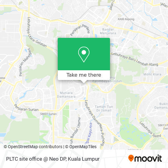 PLTC site office @ Neo DP map