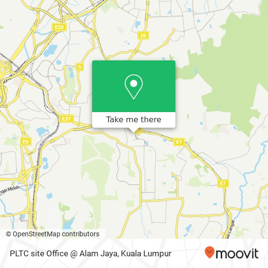 PLTC site Office @ Alam Jaya map