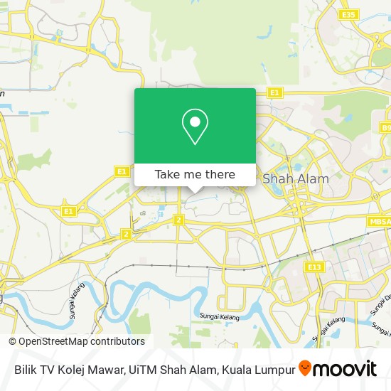 How To Get To Bilik Tv Kolej Mawar Uitm Shah Alam In Shah Alam By Bus Mrt Lrt Or Train