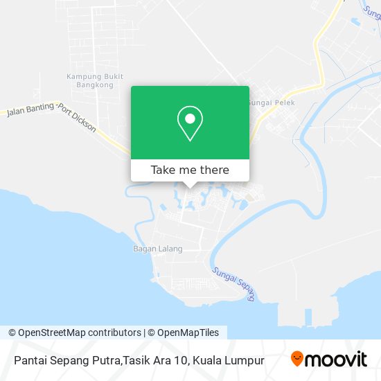 Pantai Sepang Putra,Tasik Ara 10 map