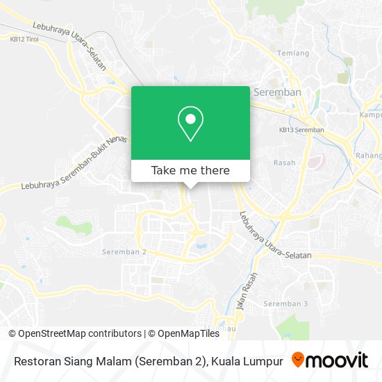 Restoran Siang Malam (Seremban 2) map
