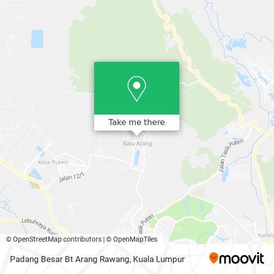 Padang Besar Bt Arang Rawang map