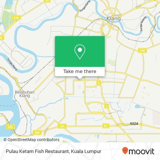 Peta Pulau Ketam Fish Restaurant
