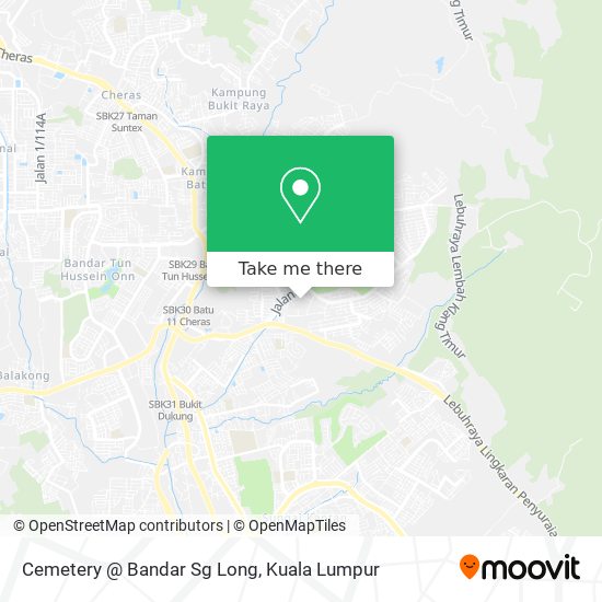 Cemetery @ Bandar Sg Long map