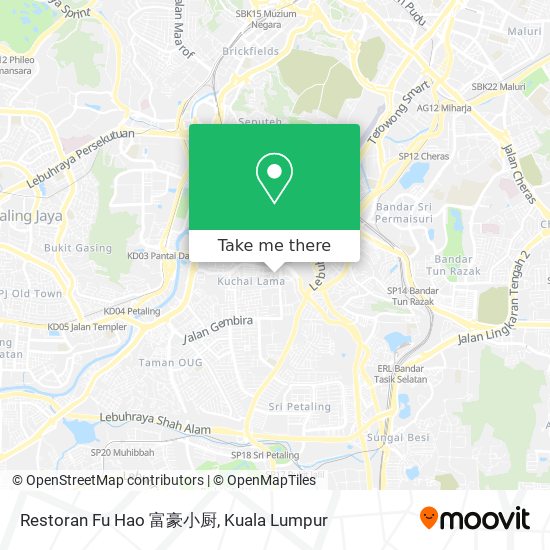 Restoran Fu Hao 富豪小厨 map