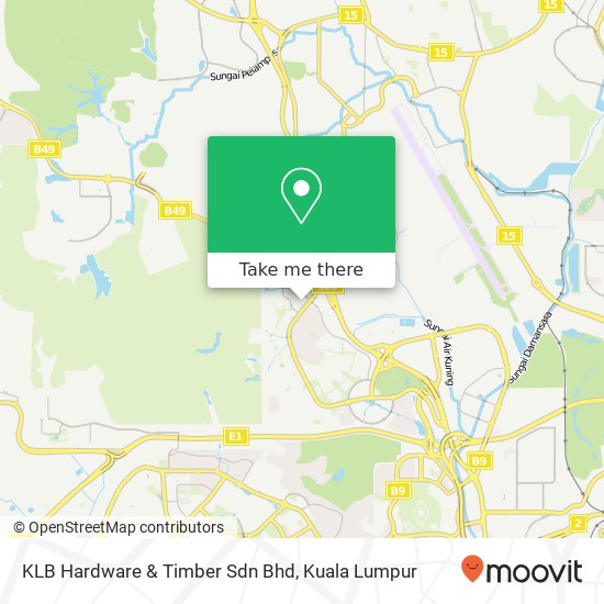 Peta KLB Hardware & Timber Sdn Bhd