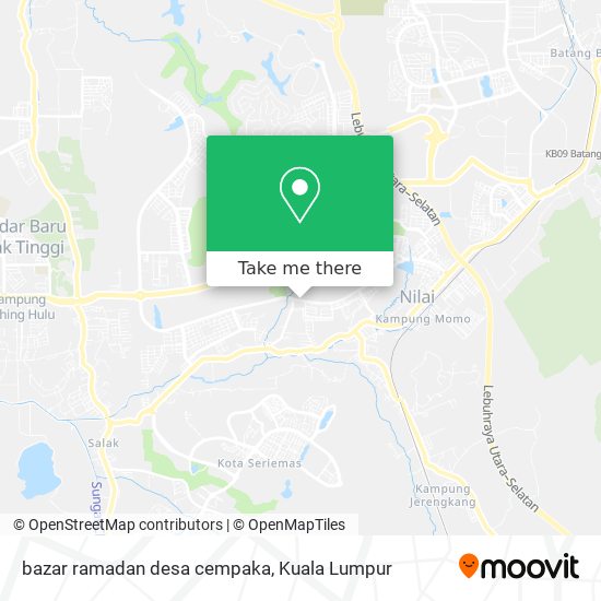 bazar ramadan desa cempaka map