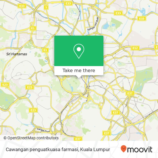 Cawangan penguatkuasa farmasi map