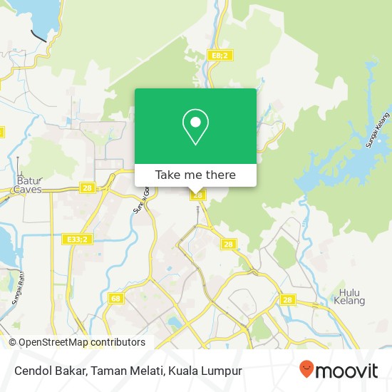Cendol Bakar, Taman Melati map