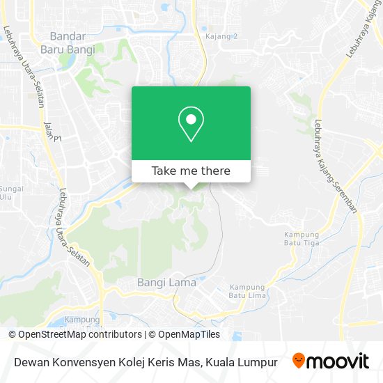 Peta Dewan Konvensyen Kolej Keris Mas