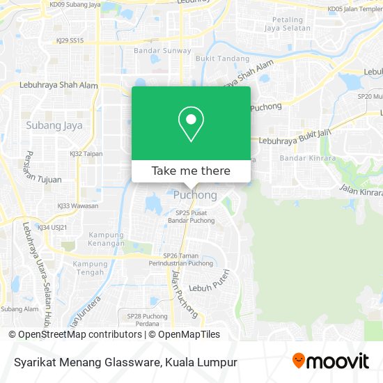 Syarikat Menang Glassware map