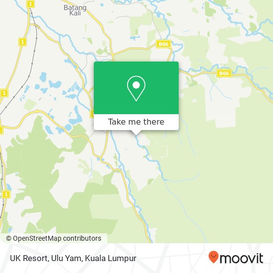 UK Resort, Ulu Yam map