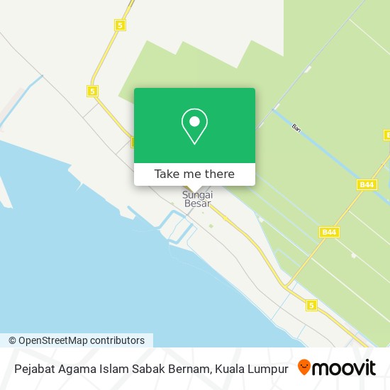 Pejabat Agama Islam Sabak Bernam map