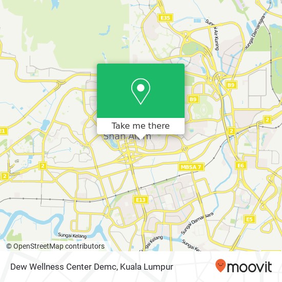 Dew Wellness Center Demc map