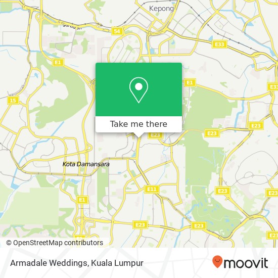 Armadale Weddings map