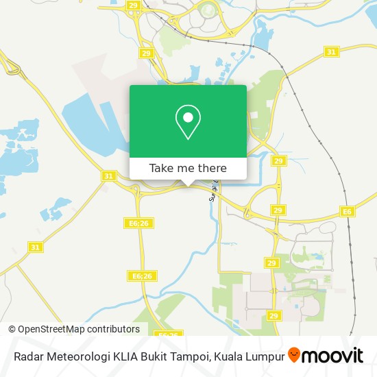 Radar Meteorologi KLIA Bukit Tampoi map