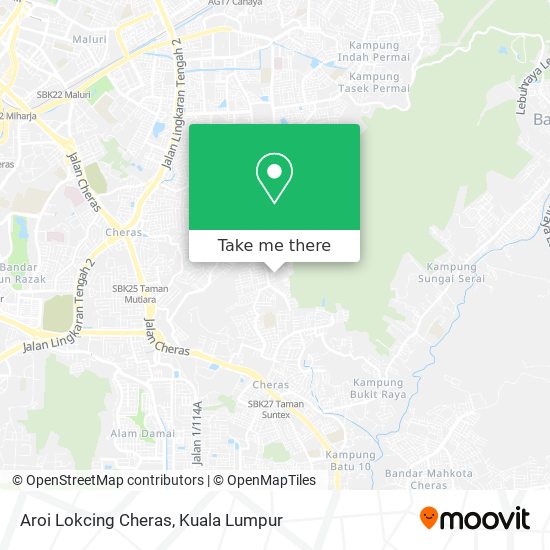 Aroi Lokcing Cheras map