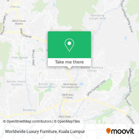 Worldwide Luxury Furniture map