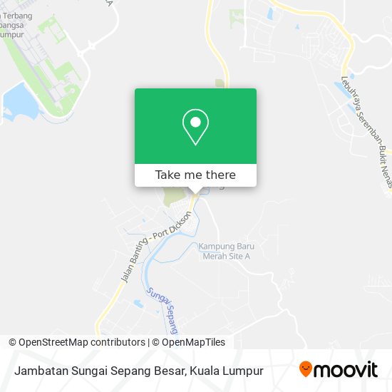 Peta Jambatan Sungai Sepang Besar