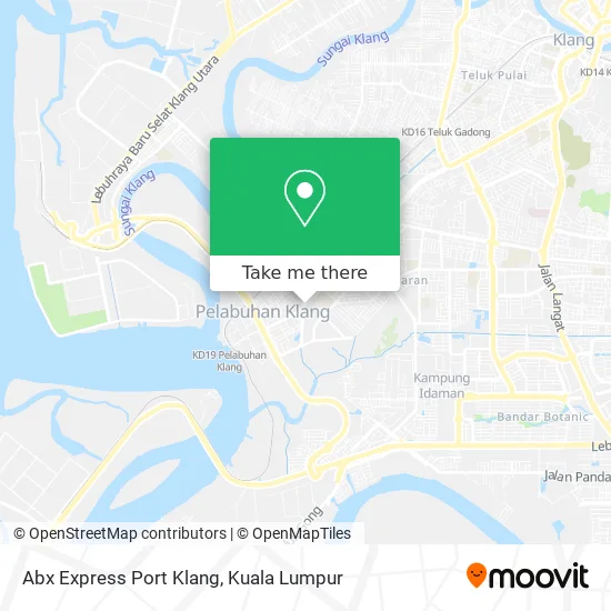 Abx Express Port Klang map