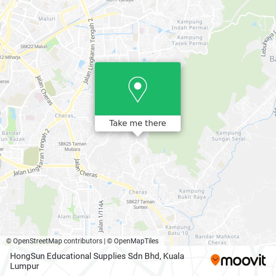 Peta HongSun Educational Supplies Sdn Bhd