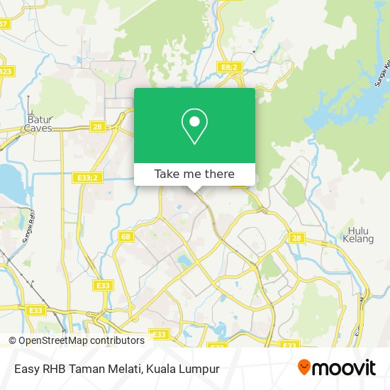 Easy RHB  Taman Melati map