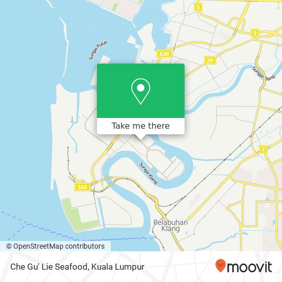 Che Gu' Lie Seafood map