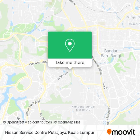 Nissan Service Centre Putrajaya map