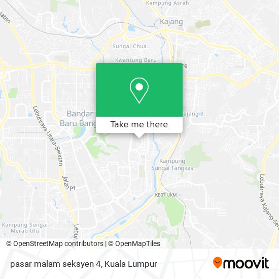 Peta pasar malam seksyen 4