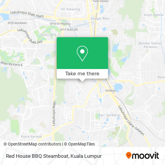 Red House BBQ Steamboat map