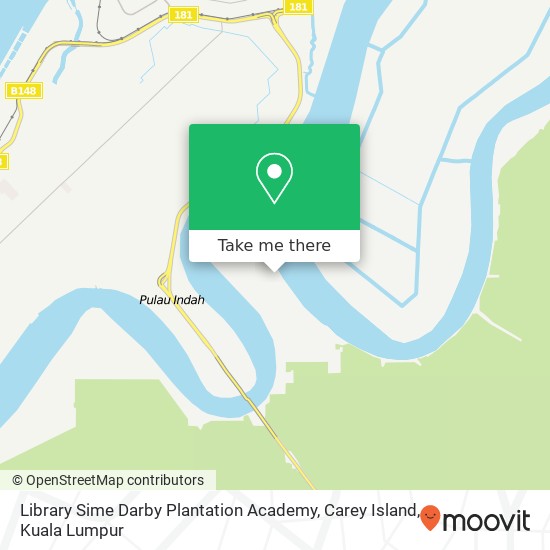 Library Sime Darby Plantation Academy, Carey Island map