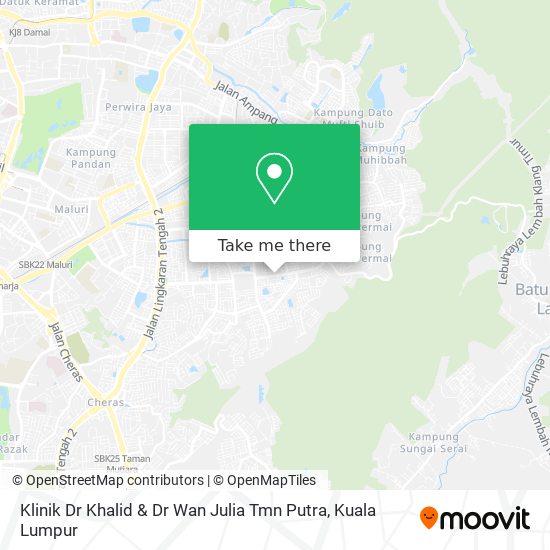 Klinik Dr Khalid & Dr Wan Julia Tmn Putra map