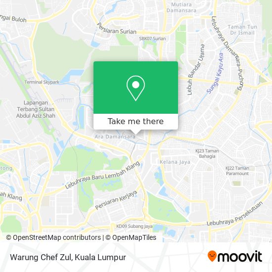 Peta Warung Chef Zul