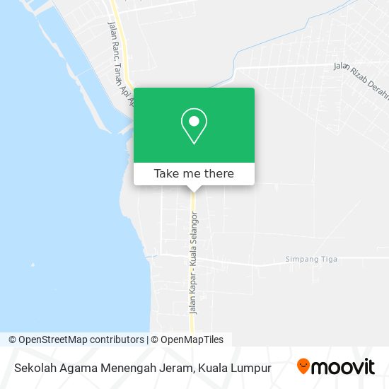 Sekolah Agama Menengah Jeram map