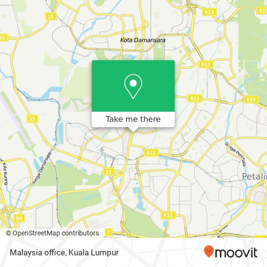 Malaysia office map