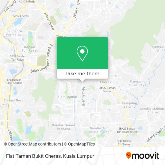 Peta Flat Taman Bukit Cheras