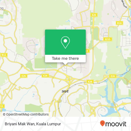 Briyani Mak Wan map