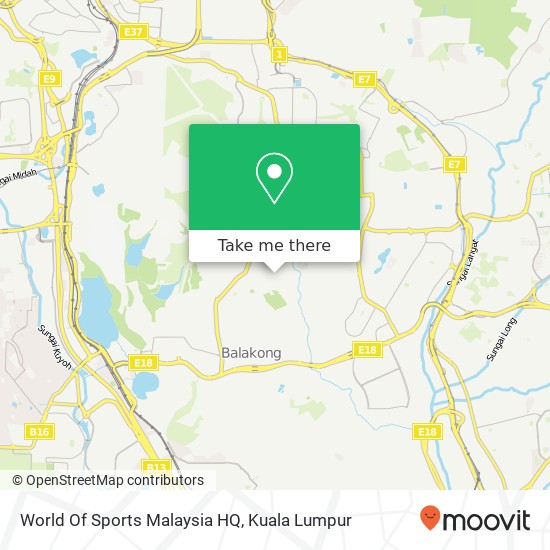 World Of Sports Malaysia HQ map