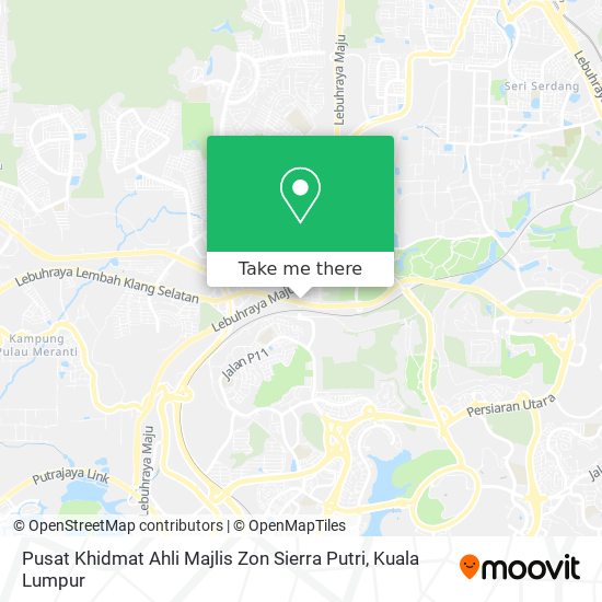 Peta Pusat Khidmat Ahli Majlis Zon Sierra Putri