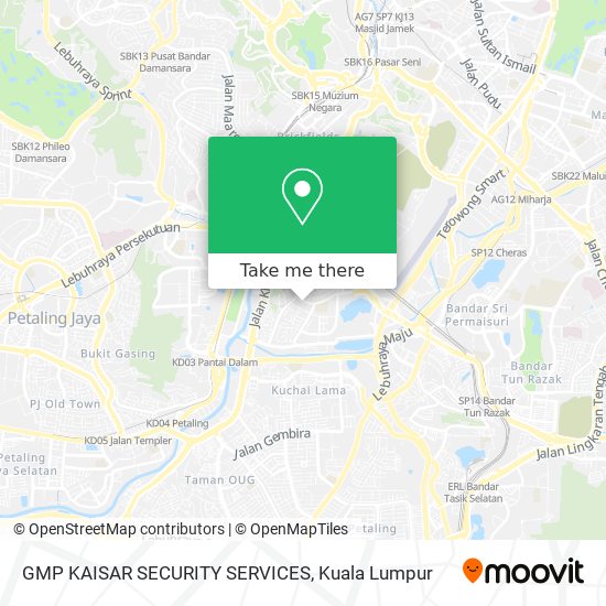 Peta GMP KAISAR SECURITY SERVICES