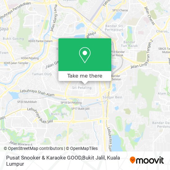 Pusat Snooker & Karaoke GOOD,Bukit Jalil map