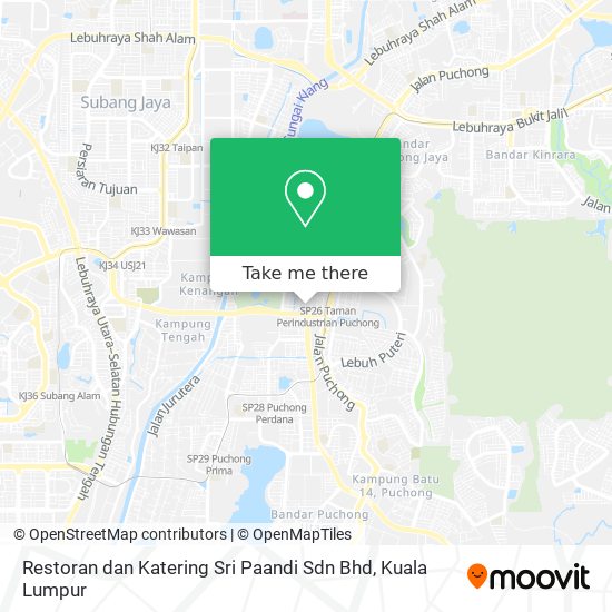 Restoran dan Katering Sri Paandi Sdn Bhd map