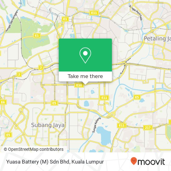 Yuasa Battery (M) Sdn Bhd map