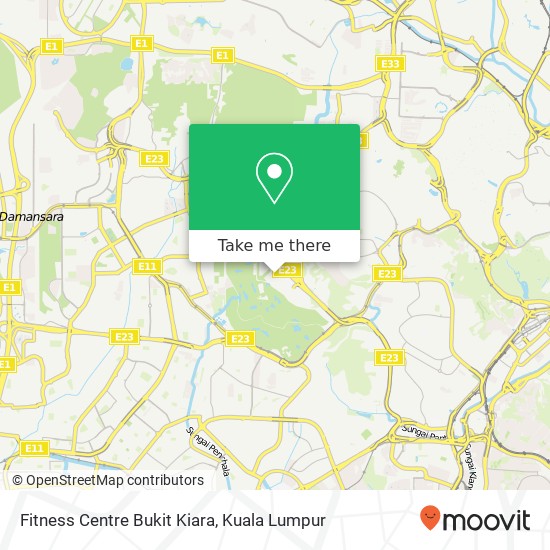 Peta Fitness Centre Bukit Kiara